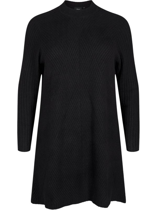 Zizzi Zizzi Pletena haljina 'CACOMFY'  crna