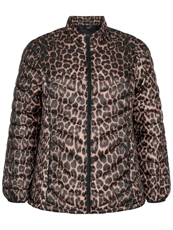 Zizzi Zizzi Prijelazna jakna 'Casally'  smeđa / crna