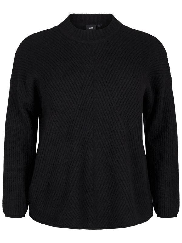 Zizzi Zizzi Pulover 'CACOMFY'  crna