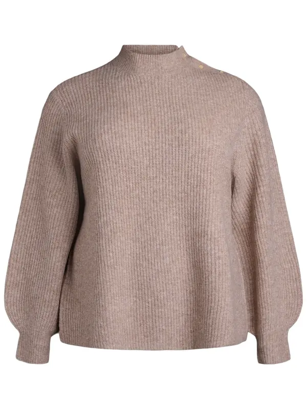 Zizzi Zizzi Pulover 'CACOMFY'  taupe siva
