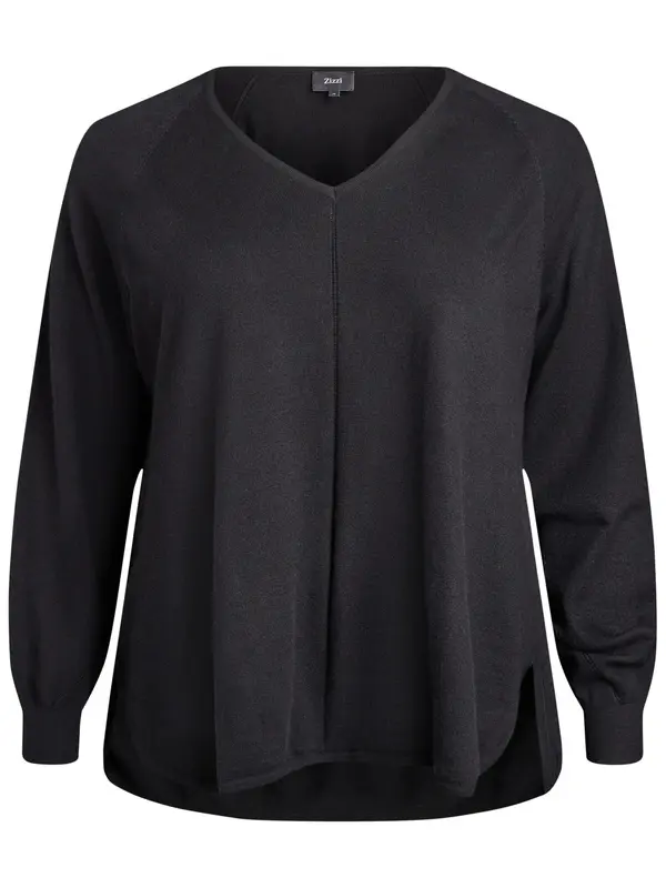 Zizzi Zizzi Pulover 'Caella'  crna