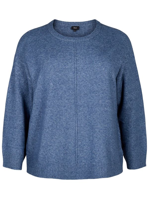 Zizzi Zizzi Pulover 'CAVISTA'  morsko plava