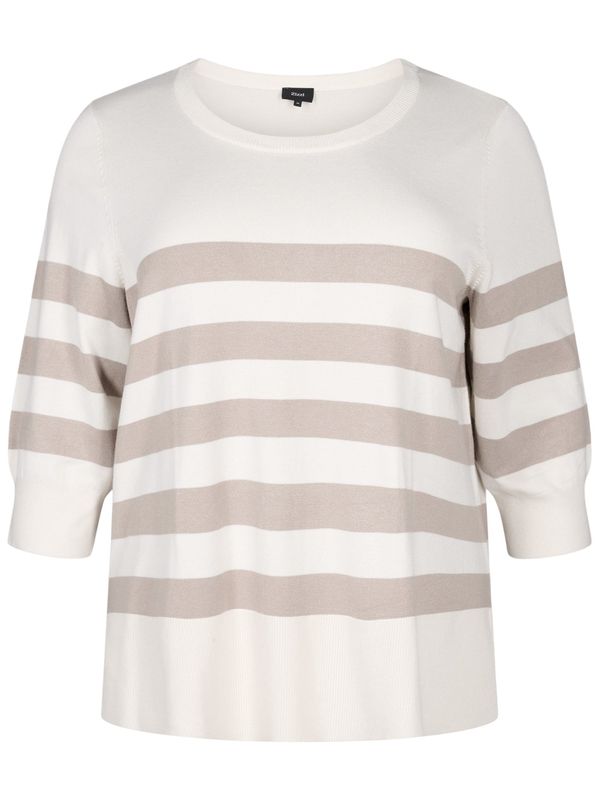 Zizzi Zizzi Pulover 'Mcarrie'  svijetlobež / taupe siva