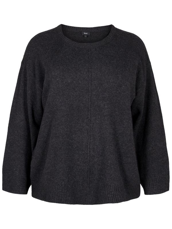 Zizzi Zizzi Pulover  tamo siva