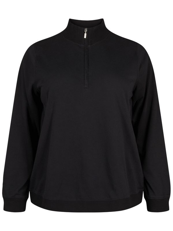 Zizzi Zizzi Sweater majica 'MCHARLINE'  crna