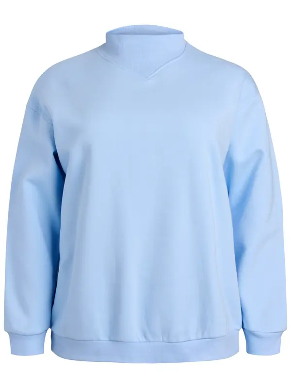 Zizzi Zizzi Sweater majica 'Rikke'  svijetloplava