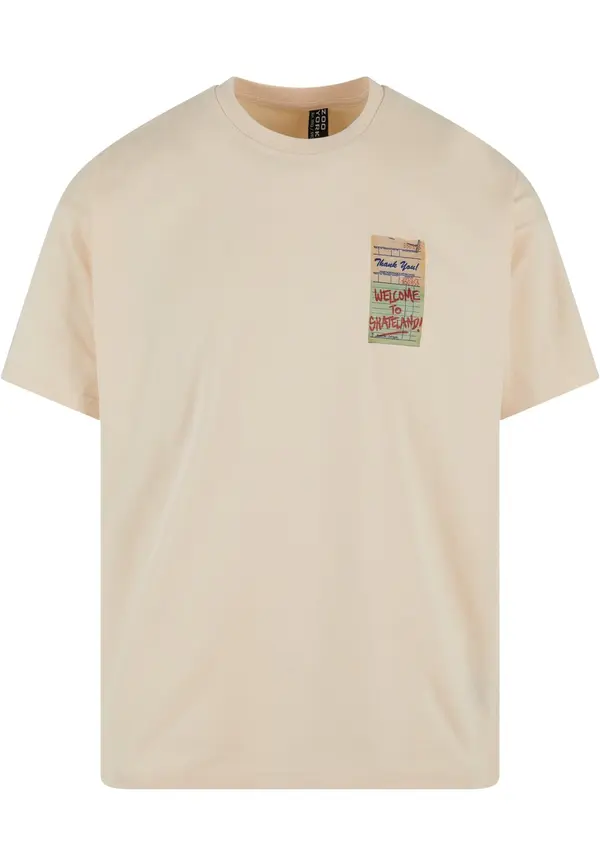ZOO YORK ZOO YORK Majica 'ZM241-052-1'  bež / plava / višnja / neonsko crvena