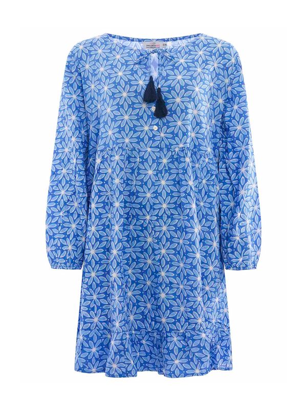 Zwillingsherz Zwillingsherz Haljina 'Jolina'  plava / svijetloplava / bijela