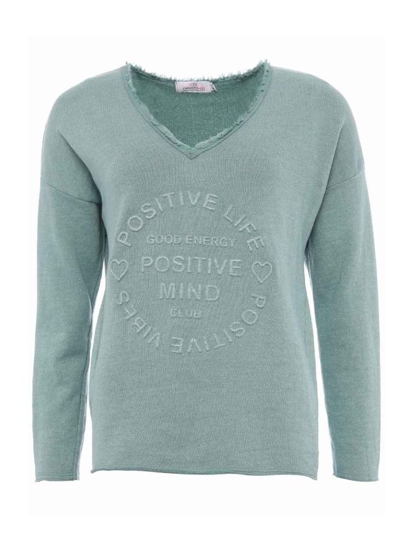 Zwillingsherz Zwillingsherz Pulover 'Positive Mind'  menta