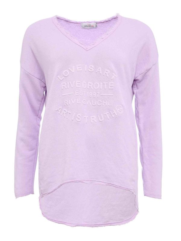 Zwillingsherz Zwillingsherz Sweater majica 'Love is Art'  lila