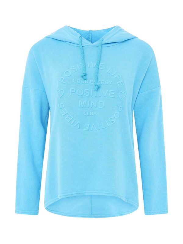 Zwillingsherz Zwillingsherz Sweater majica 'Positive Mind'  svijetloplava