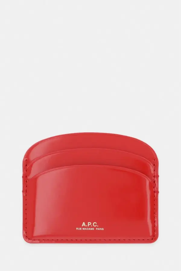 A.P.C. A.P.C. etui za kartice za žene kožni PORTE-CARTES DEMI-LUNE