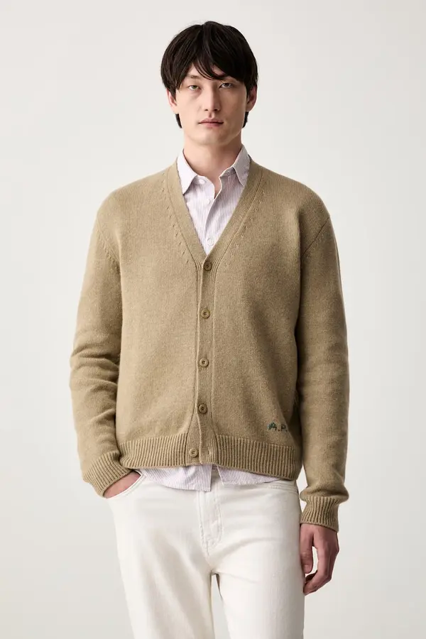 A.P.C. A.P.C. kardigan za muškarce od vune kevin