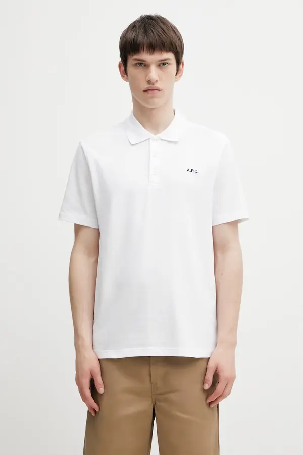 A.P.C. A.P.C. polo za muškarce od pamuka polo standard GOTS
