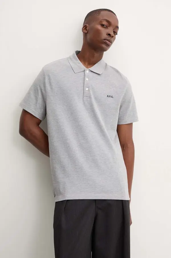 A.P.C. A.P.C. polo za muškarce od pamuka standard GOTS