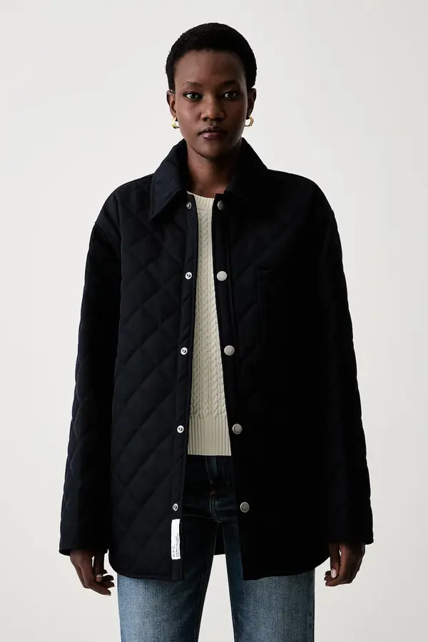 A.P.C. A.P.C. prijelazna jakna za žene s dodatkom vune blouson georges