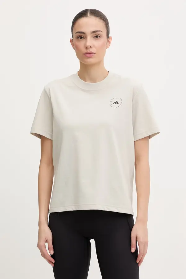 adidas by Stella McCartney adidas by Stella McCartney majica za trening za žene s pamukom