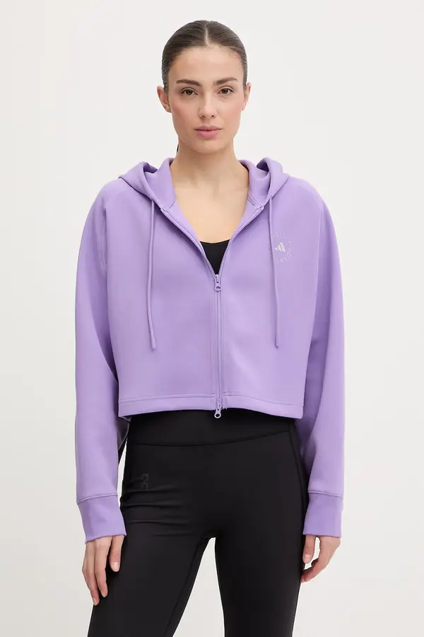 adidas by Stella McCartney adidas by Stella McCartney sportska dukserica za žene s pamukom