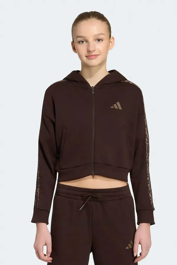 adidas adidas dukserica na zakopčavanje za djecu s pamukom