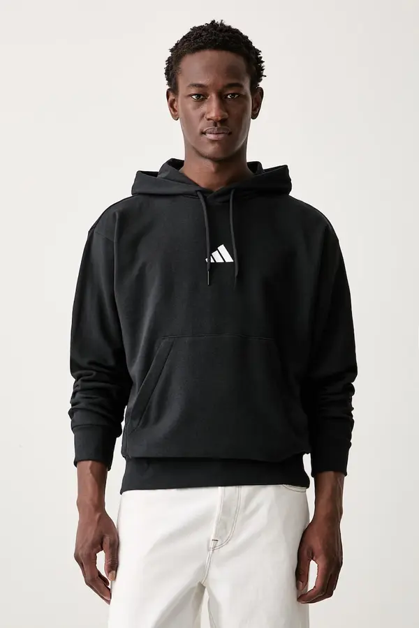 adidas adidas dukserica sa kapuljačom za muškarce s pamukom Feelcozy
