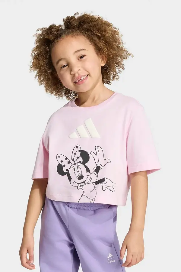 adidas adidas majica za djecu od pamuka s elastanom DISNEY MINNIE MOUSE