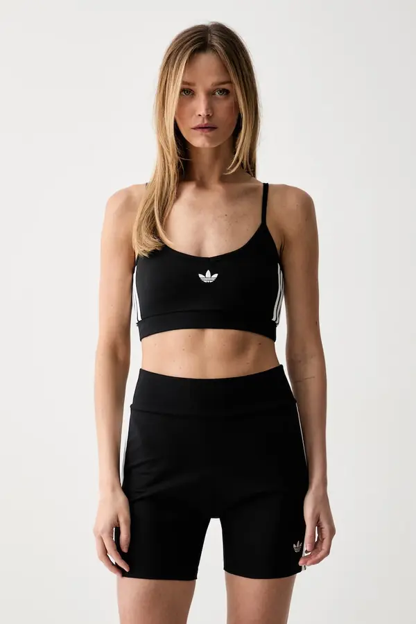 adidas Originals adidas Originals crop top za žene od pamuka s elastanom