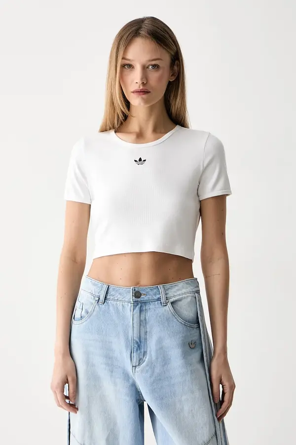 adidas Originals adidas Originals crop top za žene s pamukom Essentials