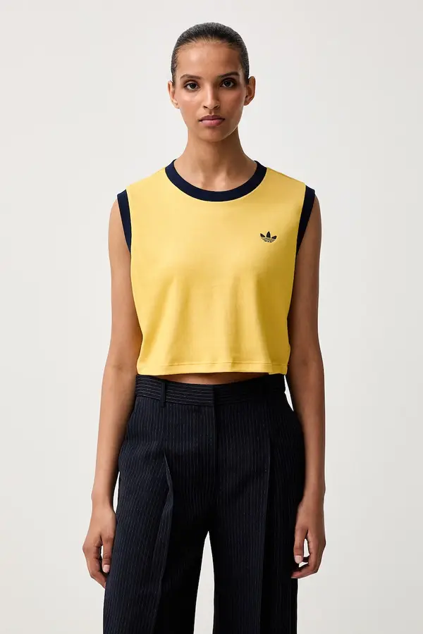 adidas Originals adidas Originals crop top za žene s pamukom Heather