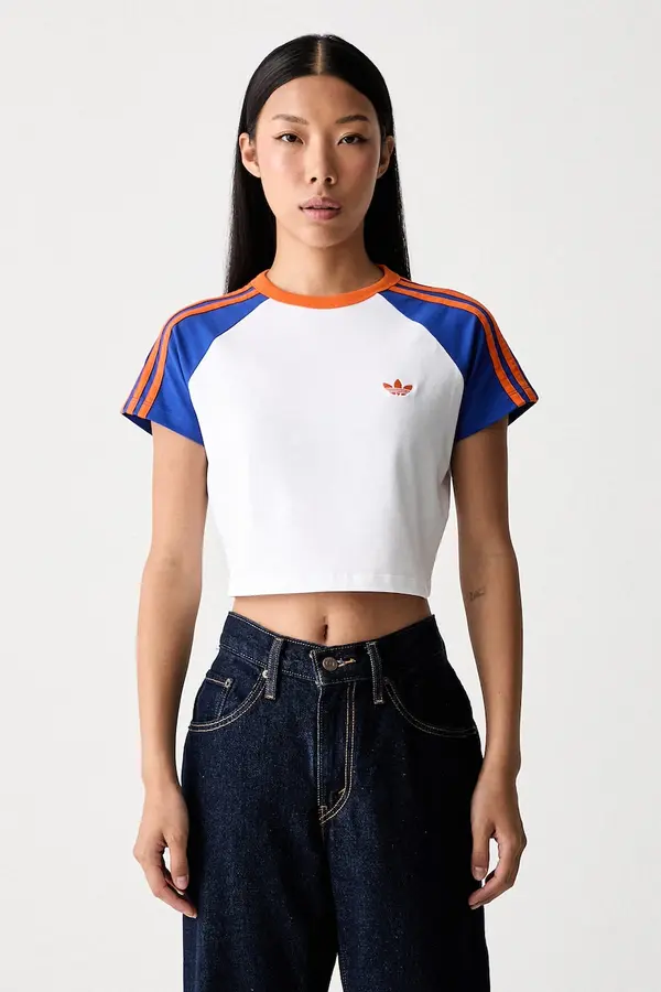 adidas Originals adidas Originals crop top za žene s pamukom