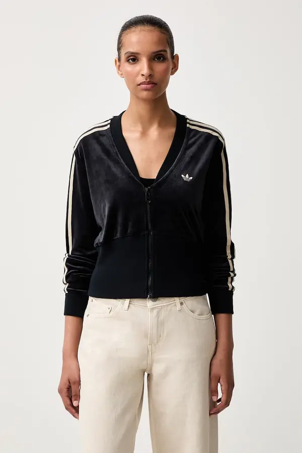adidas Originals adidas Originals dukserica na zakopčavanje za žene od velura