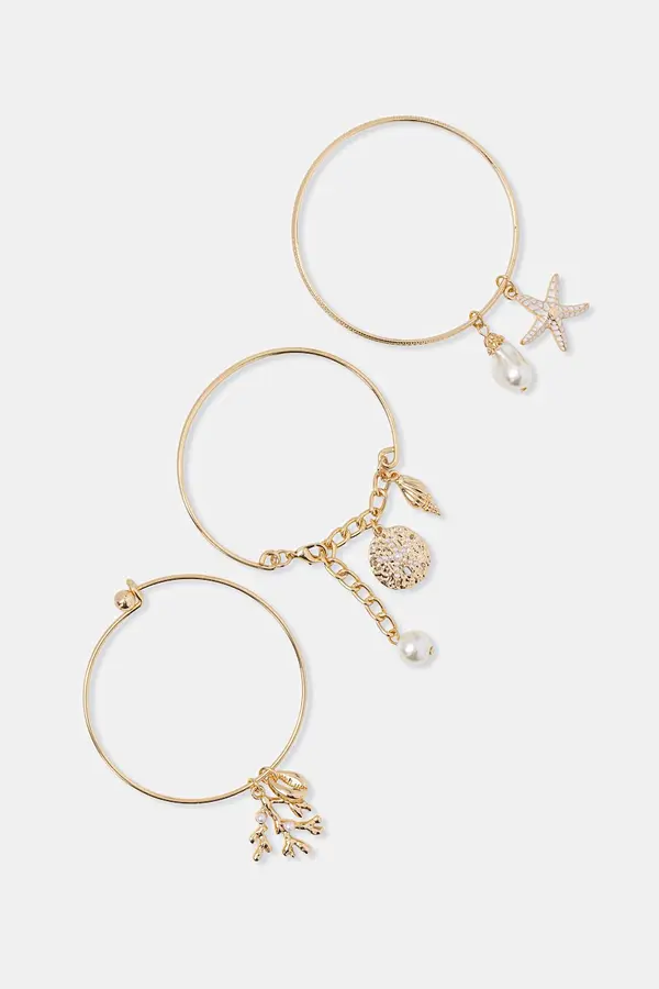 Aldo Aldo komplet narukvica za žene metalni SHELLSPELL 3-pack
