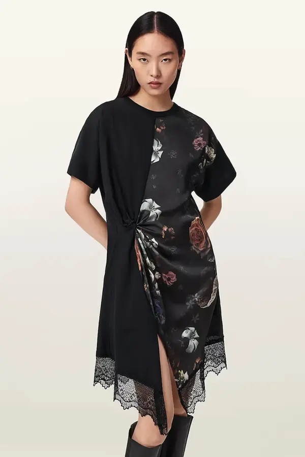 AllSaints AllSaints asimetrična haljina LANA LACE
