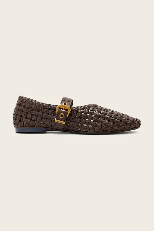 AllSaints AllSaints balerinke od kože Sabine Woven Flat