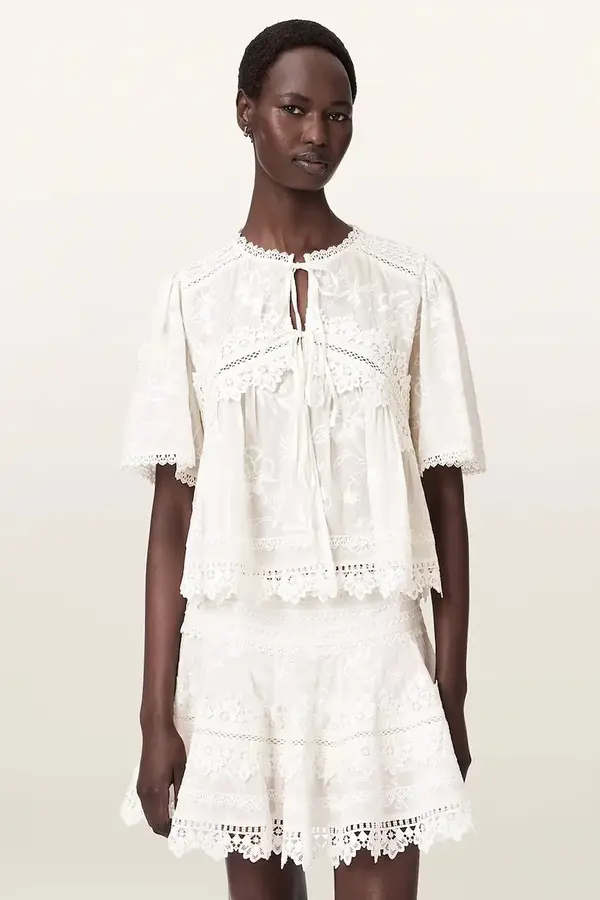 AllSaints AllSaints bluza za žene od pamuka LILLITH