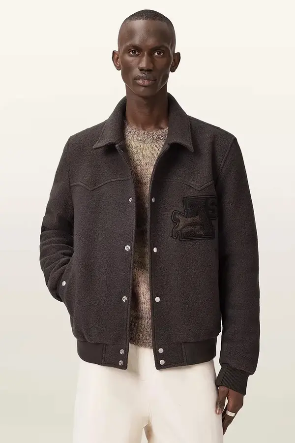 AllSaints AllSaints bomber jakna za muškarce vunena ROYCE