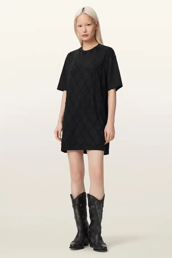 AllSaints AllSaints haljina oversize od pamuka DARCY