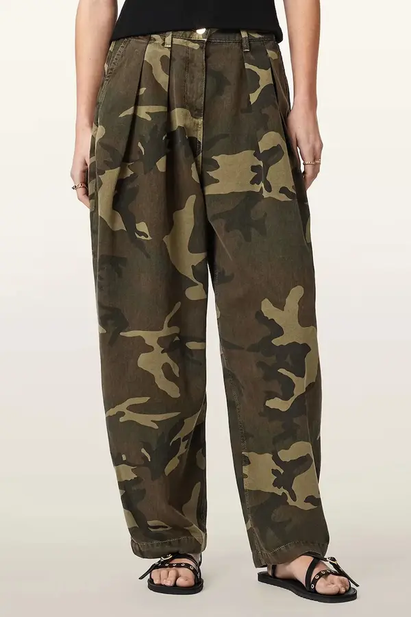 AllSaints AllSaints hlače baggy ženske od pamuka BECCA
