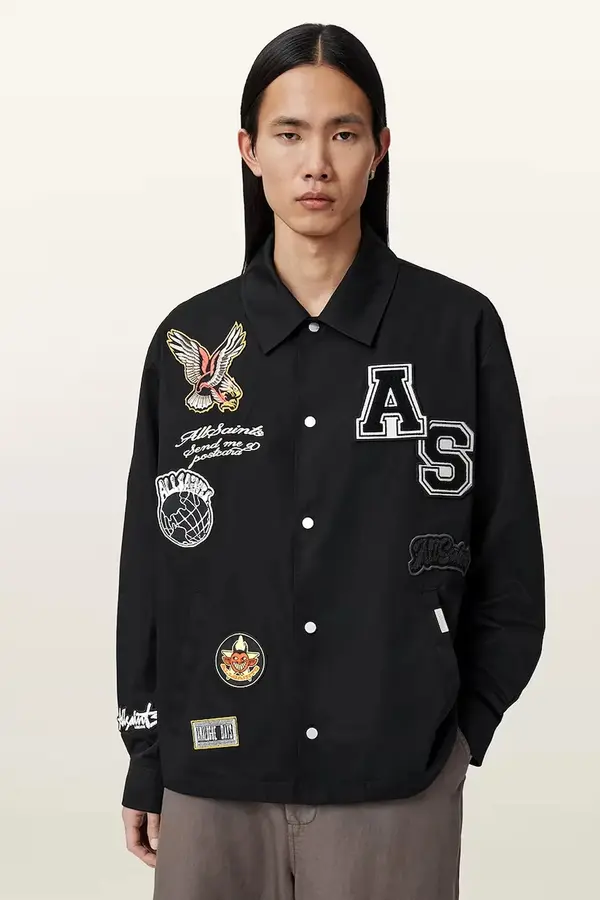 AllSaints AllSaints Jakna u stilu košulje muška s pamukom SOUNDMAN