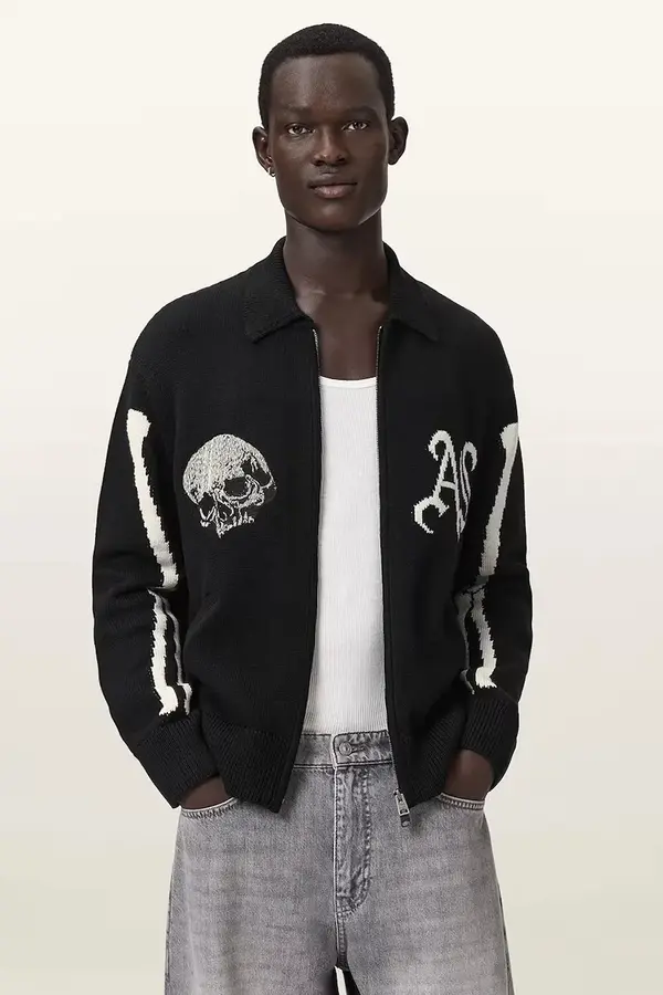 AllSaints AllSaints kardigan za muškarce od pamuka ADRIAN