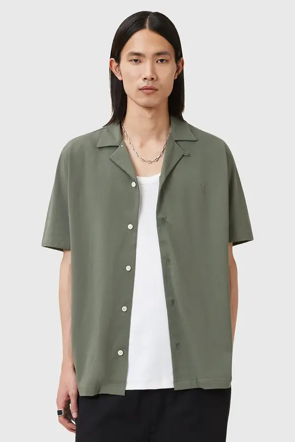 AllSaints AllSaints košulja za muškarce od pamuka HUDSON