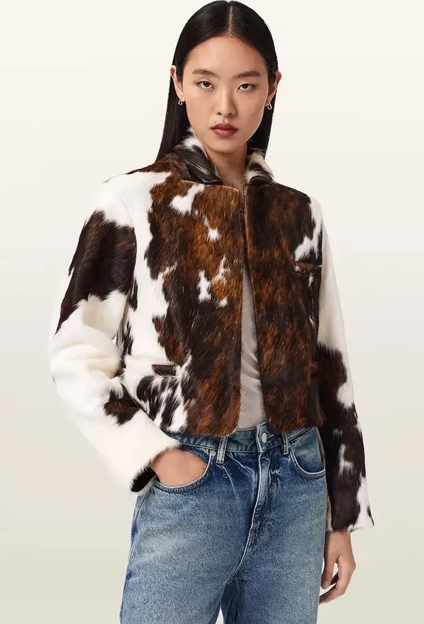 AllSaints AllSaints kratka jakna za žene od kože APTON