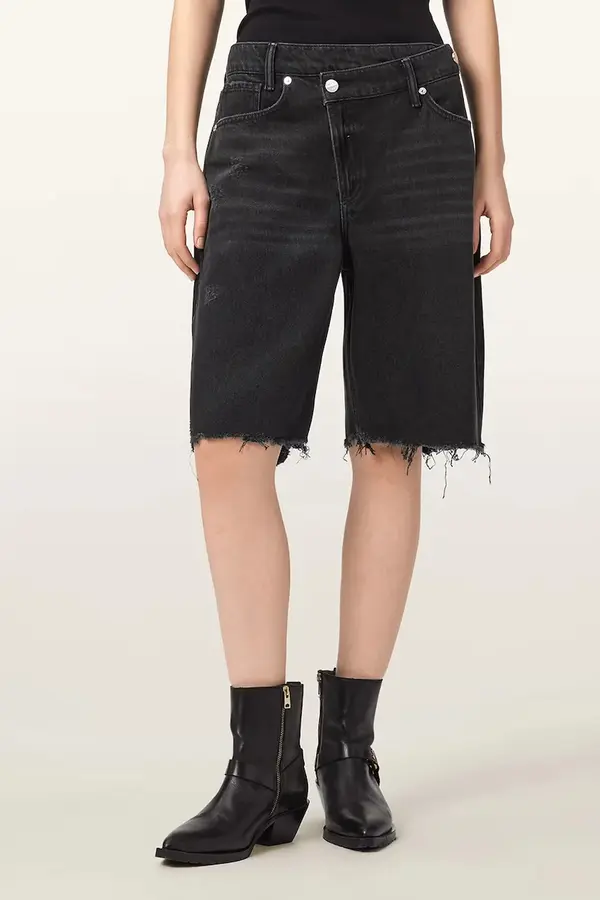 AllSaints AllSaints kratke hlače za žene od trapera AKI