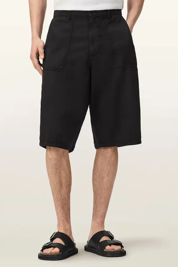 AllSaints AllSaints kratke hlače za žene s lanom ECHO
