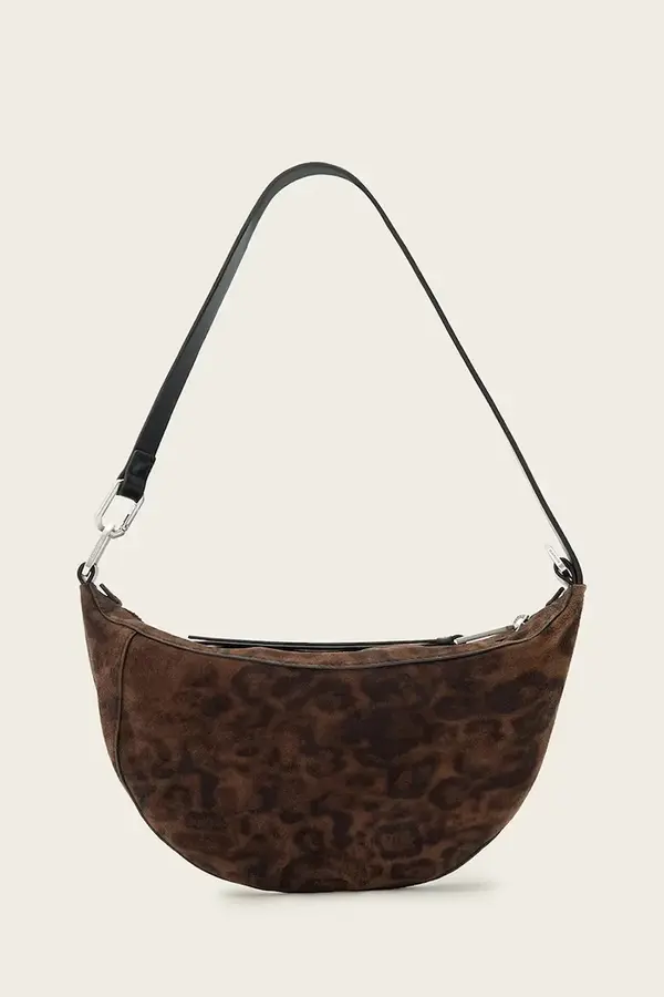 AllSaints AllSaints mala torba hobo za žene od brušene kože LUNA