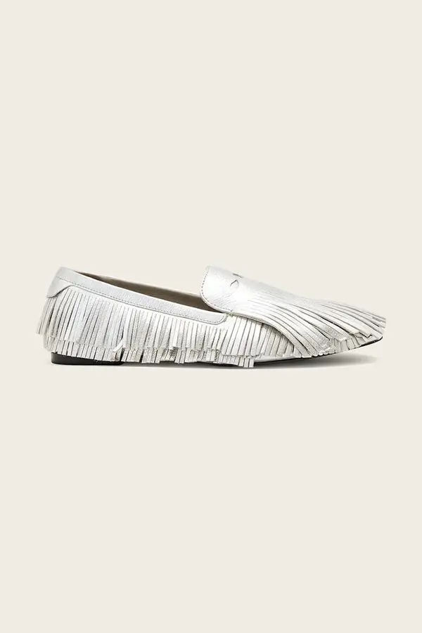 AllSaints AllSaints mokasinke za žene kožne Sandy Fringe Loafer