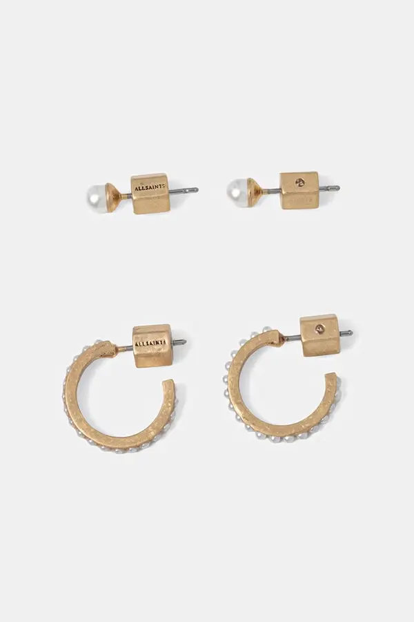 AllSaints AllSaints naušnice za žene metalne 2-pack