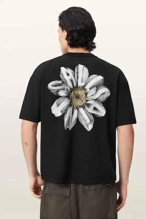 AllSaints AllSaints oversize majica kratkih rukava za muškarce od pamuka PETALS