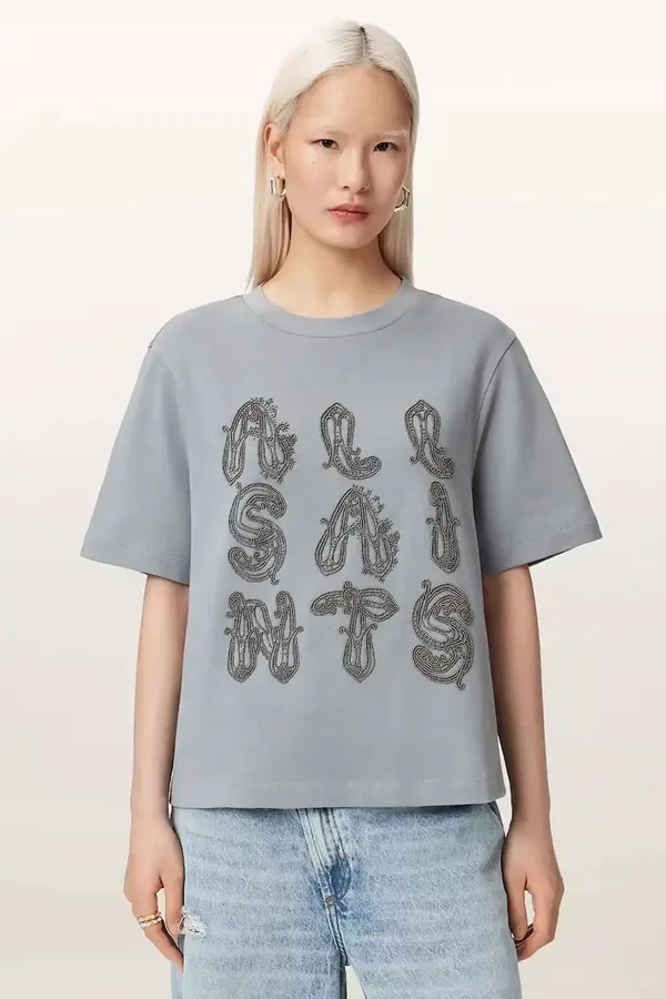 AllSaints AllSaints oversize majica kratkih rukava ženska pamučna ELLA
