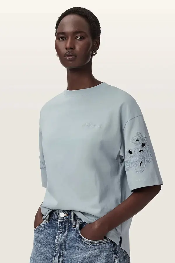 AllSaints AllSaints oversize majica kratkih rukava ženska pamučna LOLA