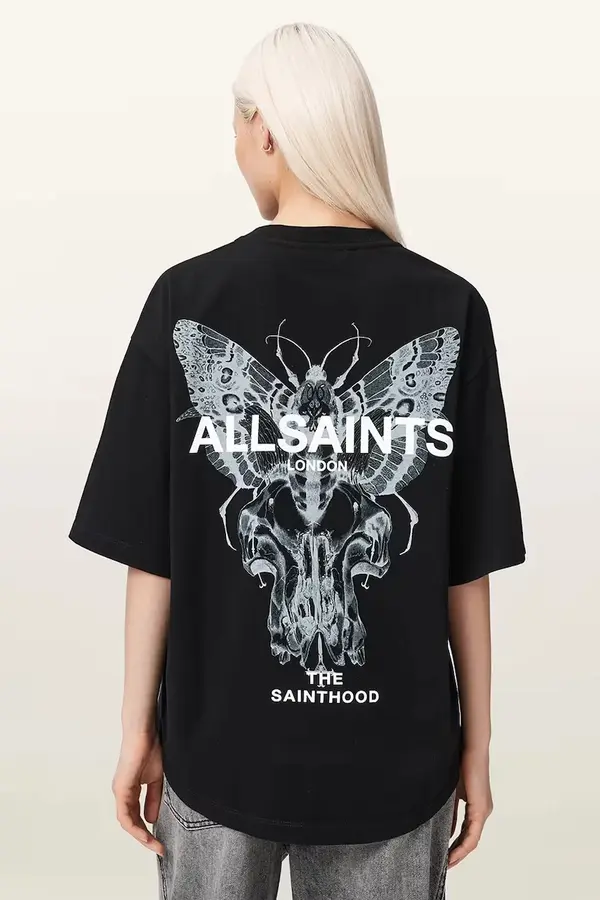 AllSaints AllSaints oversize ženska majica kratkih rukava od pamuka HALIS